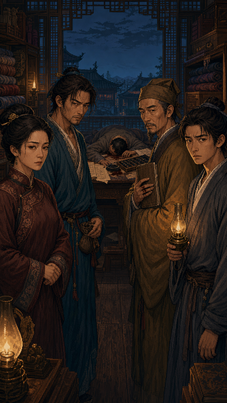 无月:松江府中秋夜案件中的四名嫌疑人